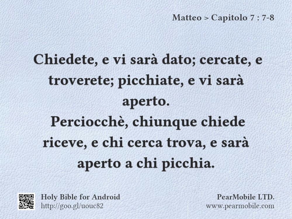 Matteo, Capitolo 7:7-8